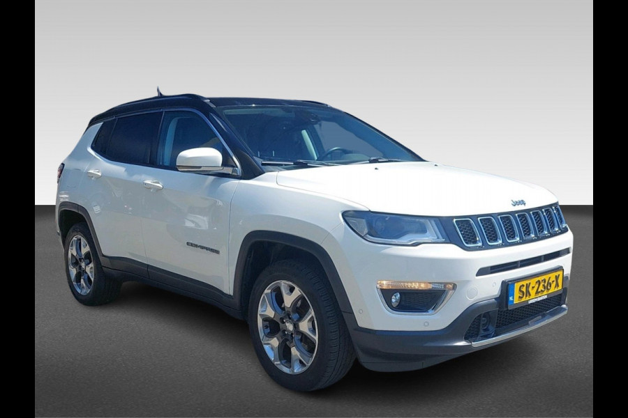 Jeep Compass 1.4 MultiAir Limited 4x4 | 170PK | Automaat | 4WD | zwart dak | halfleder | xenon | blind-spot | stoelverwarming |  Apple Carplay/Android Auto | achteruitrijcamera