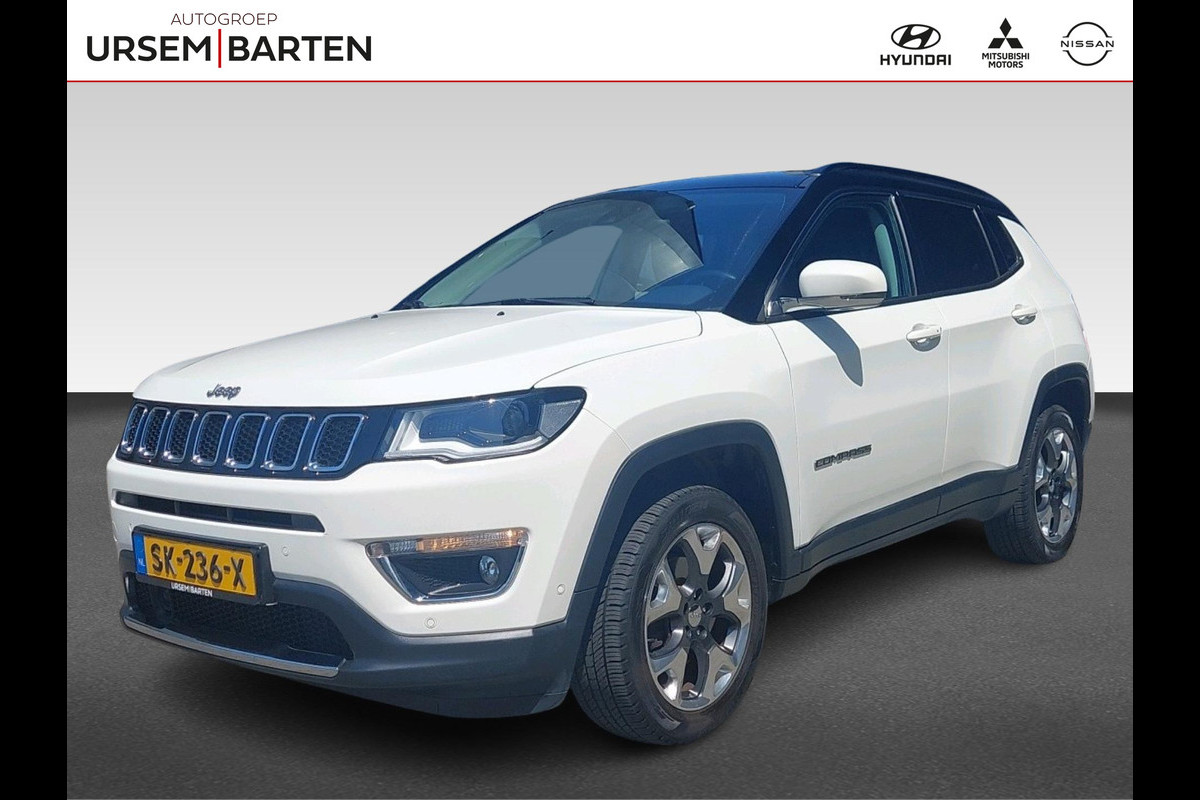 Jeep Compass 1.4 MultiAir Limited 4x4 | 170PK | Automaat | 4WD | zwart dak | halfleder | xenon | blind-spot | stoelverwarming | Apple Carplay/Android Auto | achteruitrijcamera Jeep Compass 1.4 MultiAir Limited 4x4 | 170PK | Automaat | 4WD | zwart dak | halfleder | xenon | blind-spot | stoelverwarming | Apple Carplay/Android Auto | achteruitrijcamera