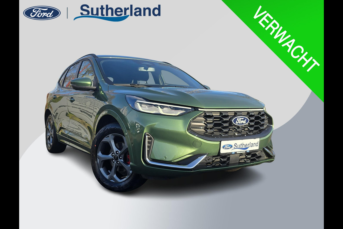 Ford Kuga 2.5 PHEV ST-Line X 243pk Voorraad | Wegklapbare Trekhaak | Winterpack | 2.100kg Trekgewicht | Bursting Green Ford Kuga 2.5 PHEV ST-Line X 243pk Voorraad | Wegklapbare Trekhaak | Winterpack | 2.100kg Trekgewicht | Bursting Green