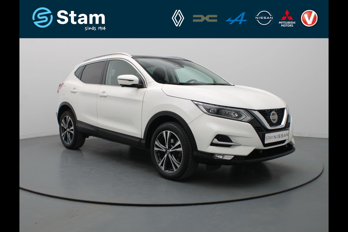 Nissan QASHQAI 120pk N-Connecta 360° Camera | Cruise | Navi | Parkeersens. v+a | Panoramadak Nissan QASHQAI 120pk N-Connecta 360° Camera | Cruise | Navi | Parkeersens. v+a | Panoramadak