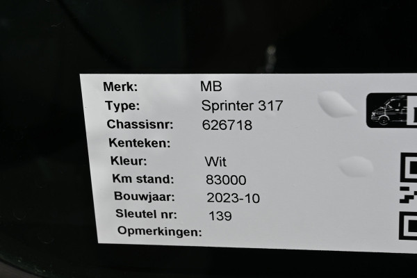 Mercedes-Benz Sprinter 317 CDI L3H2 RWD 3500 kg Trekhaak, MBUX navigatie en camera, Brake assyst, Etc.
