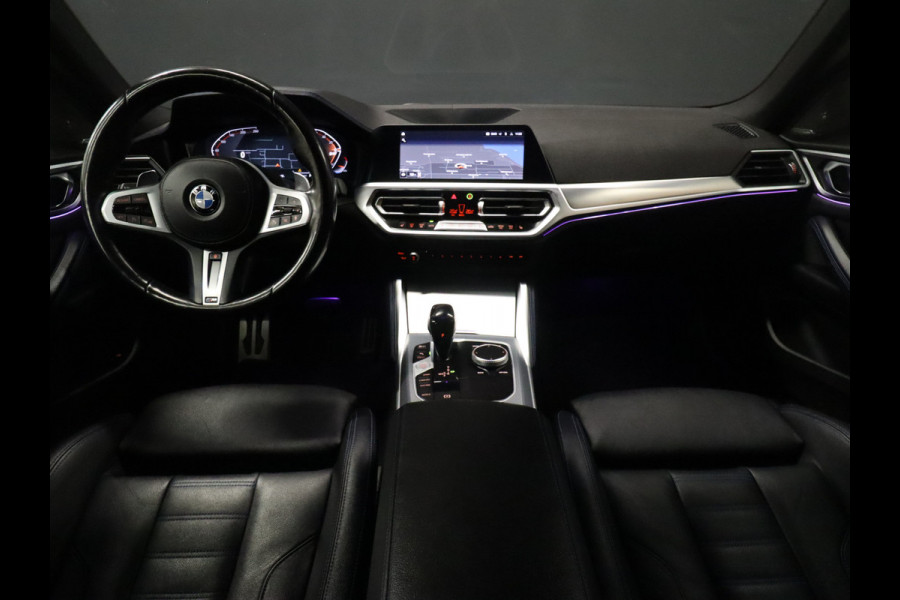 BMW 4 Serie Gran Coupé 420i M Sport [SCHUIFKANTELDAK, HARMAN KARDON, APPLE CARPLAY, ANDROID, LEDEREN MEMORY SEATS, CAMERA, STUUR- + STOELVERWARMING, CRUISE, NIEUWSTAAT]