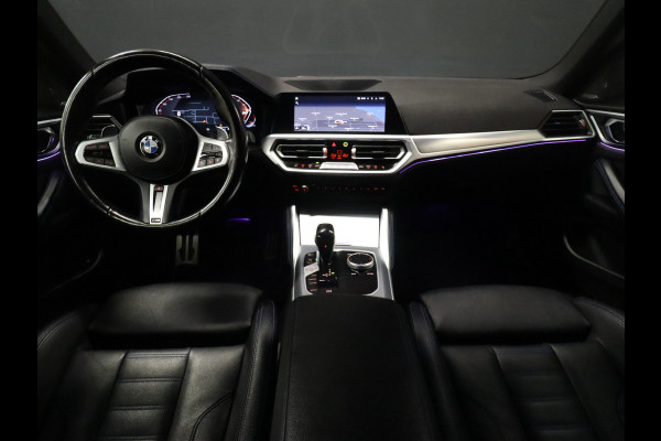 BMW 4 Serie Gran Coupé 420i M Sport [SCHUIFKANTELDAK, HARMAN KARDON, APPLE CARPLAY, ANDROID, LEDEREN MEMORY SEATS, CAMERA, STUUR- + STOELVERWARMING, CRUISE, NIEUWSTAAT]