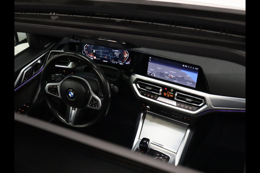 BMW 4 Serie Gran Coupé 420i M Sport [SCHUIFKANTELDAK, HARMAN KARDON, APPLE CARPLAY, ANDROID, LEDEREN MEMORY SEATS, CAMERA, STUUR- + STOELVERWARMING, CRUISE, NIEUWSTAAT]