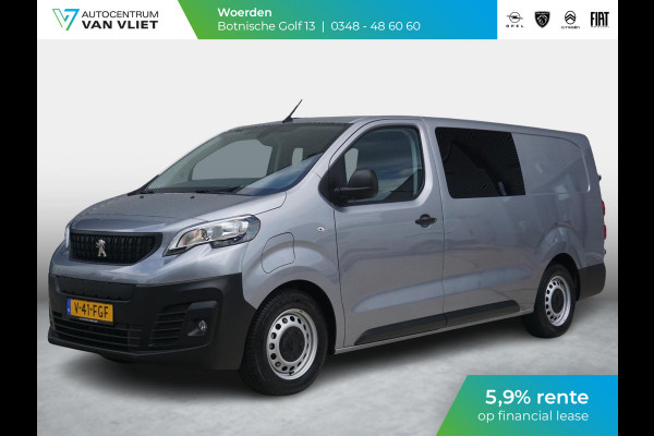 Peugeot e-Expert Dubbele Cabine 75 kWh | navi incl. Apple Carplay | laadruimtebetimmering | parkeersensoren | airco | cruise control | rijklaarprijs
