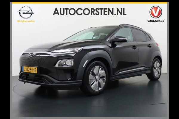 Hyundai Kona EV 64kWh AUT.204pk Grootste ACCU Adaptieve Cruise Control Camera Navi Apple Carplay Android Auto Head-Up Display Ecc DAB Keyless Led Blindspot Monitoring LaneAssist Subwoofer Voorruit verwarmbaar Bluetooth Privacy Glas Lmv 17" Fashion