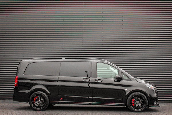 Mercedes-Benz Vito 119 CDI L3 SPORT DUBBEL CABINE / DC / BPM VRIJ / FULL BLACK / 2X SCHUIFDEUREN / AMG / VERLAAGD / APPLE CARPLAY