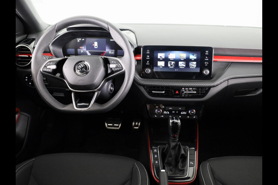 Škoda Fabia 1.0 TSI Monte Carlo 115 pk Automaat (DSG) | Verlengde garantie | Navigatie via App | Parkeersensoren | Achteruitrijcamera | Stoelverwarming | Apple Carplay/Android Auto |