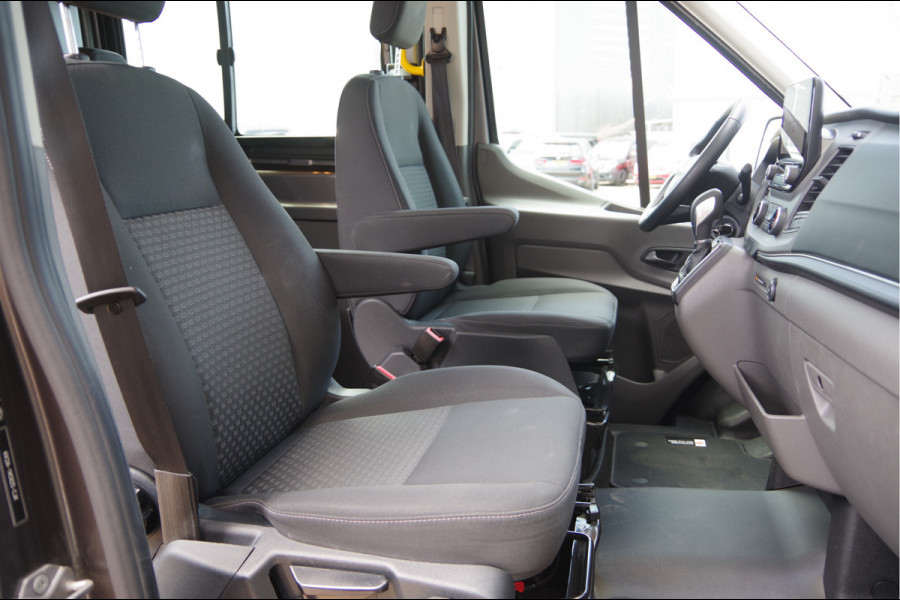 Ford Transit 350 2.0 TDCI L3H2 DC-5P, XENON, 2X SCHUIFDEUR, TREKHAAK, ADAPT. CRUISE, STANDKACHEL, CAMERA, NAVI, AIRCO, STOELVERWARMING, APPLE