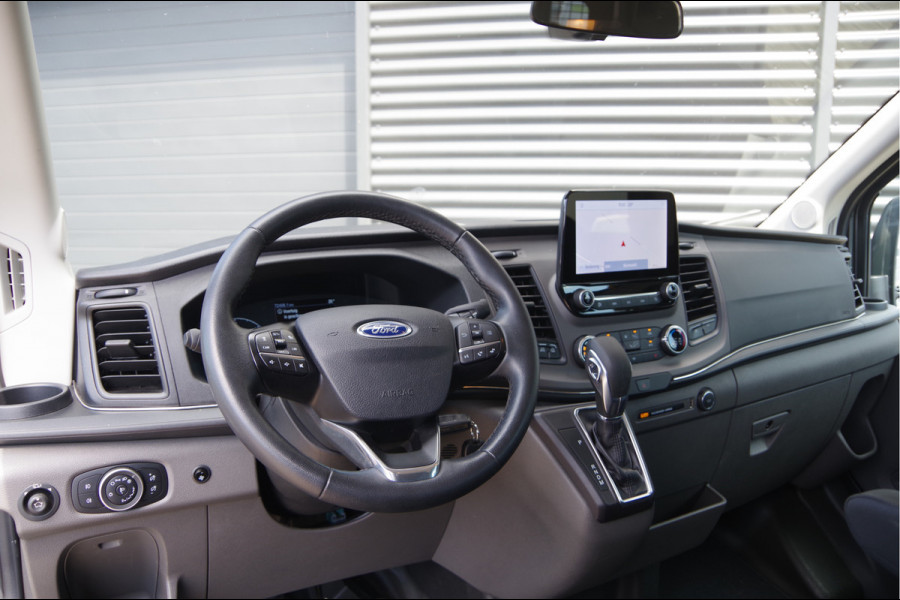 Ford Transit 350 2.0 TDCI L3H2 DC-5P, XENON, 2X SCHUIFDEUR, TREKHAAK, ADAPT. CRUISE, STANDKACHEL, CAMERA, NAVI, AIRCO, STOELVERWARMING, APPLE