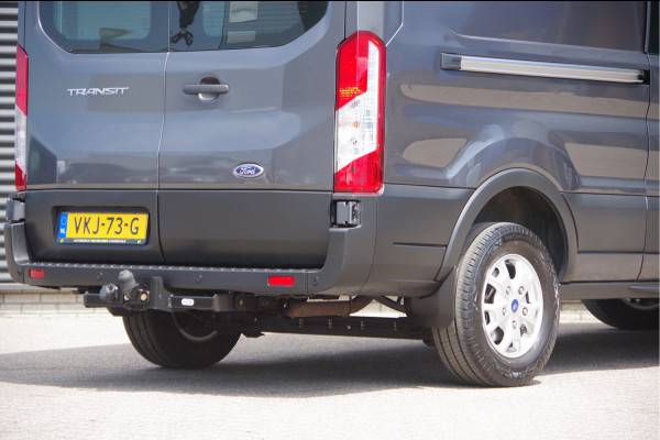 Ford Transit 350 2.0 TDCI L3H2 DC-5P, XENON, 2X SCHUIFDEUR, TREKHAAK, ADAPT. CRUISE, STANDKACHEL, CAMERA, NAVI, AIRCO, STOELVERWARMING, APPLE