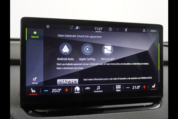 Škoda ENYAQ iV 60 Navi Ecc Adaptive-Cruise Camera Apple Carplay Android Keyless Led Pdc DabBusiness Edition Plus Stoelverwarming Bluetooth Dodehoek detector Draadloze tel.lader Rijstrooksensor Regen-Lichtsensor Origineel Nederlandse 1e Eigenaar Auto nieuwprijs €51.910,-