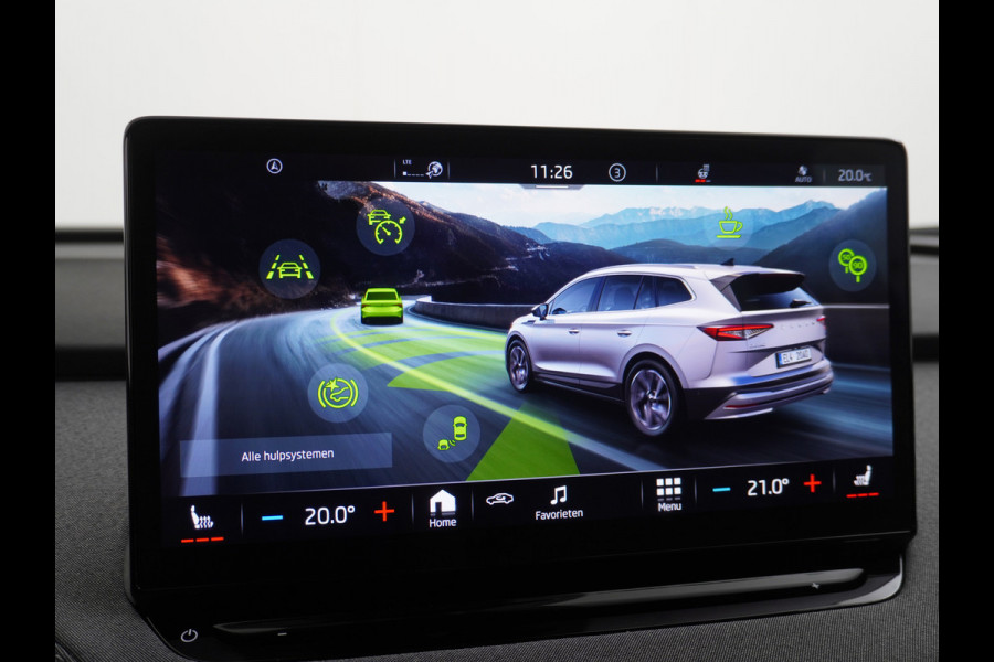 Škoda ENYAQ iV 60 Navi Ecc Adaptive-Cruise Camera Apple Carplay Android Keyless Led Pdc DabBusiness Edition Plus Stoelverwarming Bluetooth Dodehoek detector Draadloze tel.lader Rijstrooksensor Regen-Lichtsensor Origineel Nederlandse 1e Eigenaar Auto nieuwprijs €51.910,-