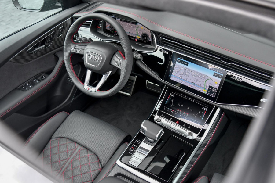 Audi Q8 60 TFSI e quattro Pro Line S Competition. RS, Carbon, Massage, Koeling, Design, 4W, Softcl, Pano, Laser, OLED, B&O, HUD!