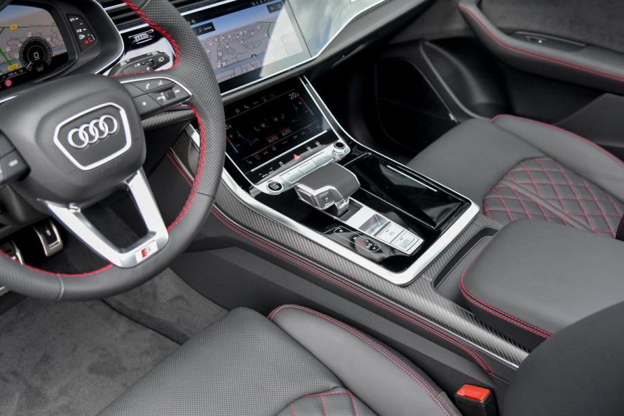 Audi Q8 60 TFSI e quattro Pro Line S Competition. RS, Carbon, Massage, Koeling, Design, 4W, Softcl, Pano, Laser, OLED, B&O, HUD!