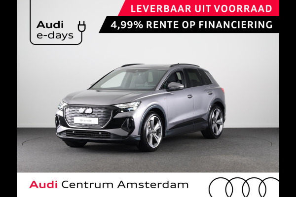 Audi Q4 e-tron 45 quattro S Edition 82 kWh 286pk panoramadak, Sonos soundsysteem, assistentiepakket plus, comfortpakket, veiligheidspakket, klimaatregelingpakket, leder interieur