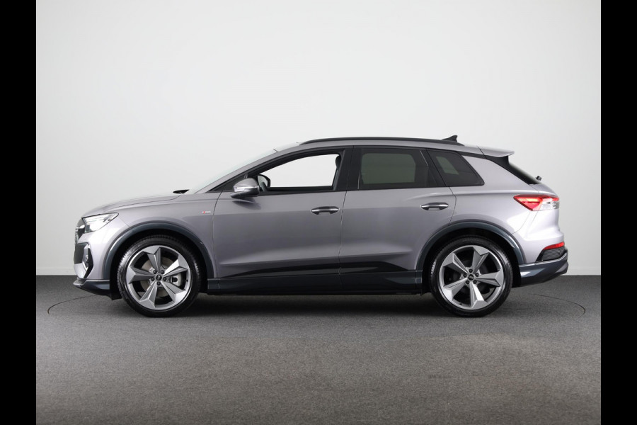 Audi Q4 e-tron 45 quattro S Edition 82 kWh 286pk panoramadak, Sonos soundsysteem, assistentiepakket plus, comfortpakket, veiligheidspakket, klimaatregelingpakket, leder interieur
