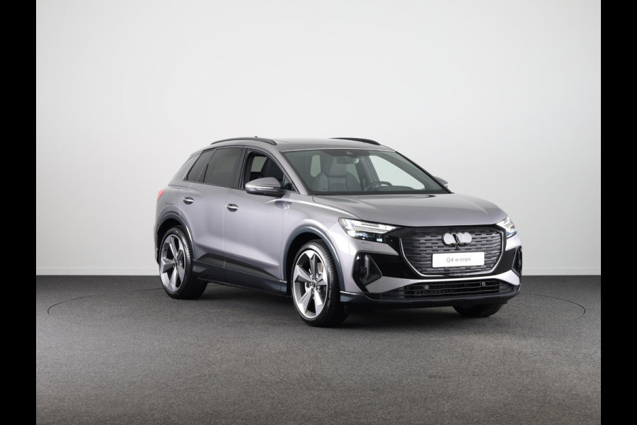 Audi Q4 e-tron 45 quattro S Edition 82 kWh 286pk panoramadak, Sonos soundsysteem, assistentiepakket plus, comfortpakket, veiligheidspakket, klimaatregelingpakket, leder interieur