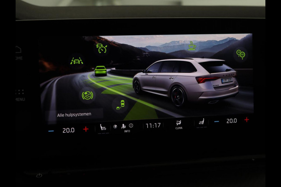 Škoda Octavia 1.4 TSI RS iV PHEV Business | Panoramadak | Leder/Alcantara | Adaptive cruise | Massage | Camera | Side Assist | Matrix LED | Carplay | Memory | Navigatie