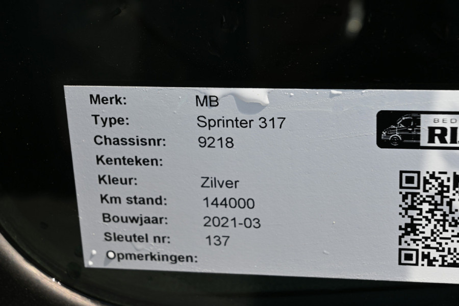 Mercedes-Benz Sprinter 317 CDI L2H2 DC MBUX met Apple Carplay/Android Auto, Cruise control
