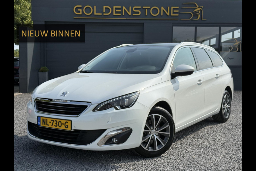 Peugeot 308 SW 1.2 PureTech Allure Navi,Pano,131pk,Trekhaak,Camera,Clima,Cruise,PDC V+A,6 bak,N.A.P,Lm velgen,Apk tot 04-2026