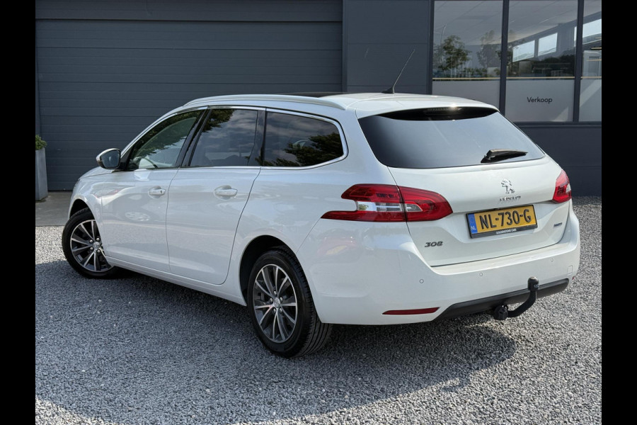 Peugeot 308 SW 1.2 PureTech Allure Navi,Pano,131pk,Trekhaak,Camera,Clima,Cruise,PDC V+A,6 bak,N.A.P,Lm velgen,Apk tot 04-2026