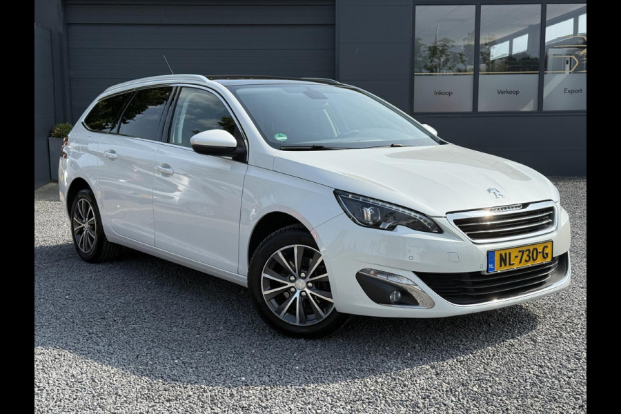 Peugeot 308 SW 1.2 PureTech Allure Navi,Pano,131pk,Trekhaak,Camera,Clima,Cruise,PDC V+A,6 bak,N.A.P,Lm velgen,Apk tot 04-2026