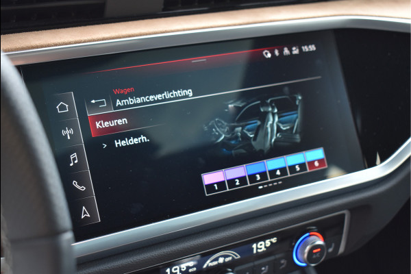 Audi Q3 Sportback 45 TFSI e S-Line Black Ed Uniek District Groen Metallic Pano Memory Navi 360 Camera Leder Trekhaak 20 Inch