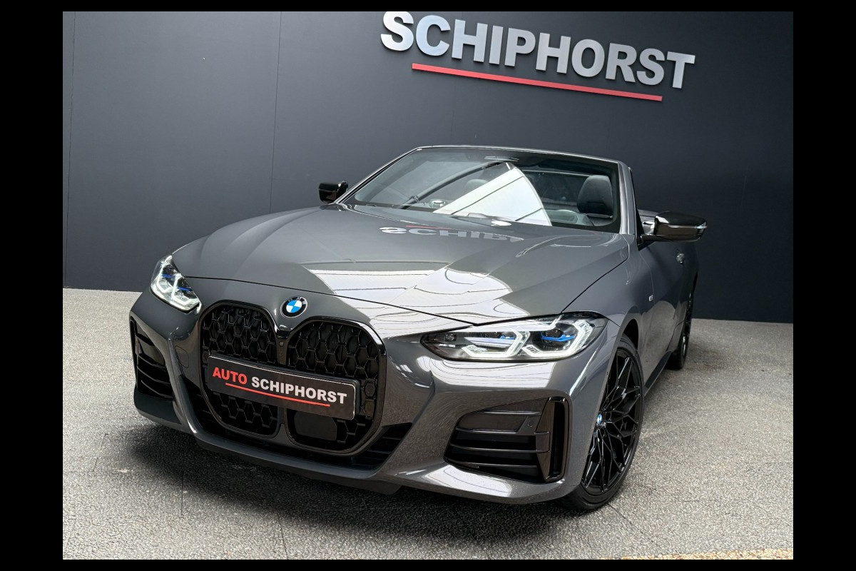 BMW 4 Serie Cabrio M440I laser/acc/head-up/dravitgrau/harmankardon/trekhaak BMW 4 Serie Cabrio M440I laser/acc/head-up/dravitgrau/harmankardon/trekhaak