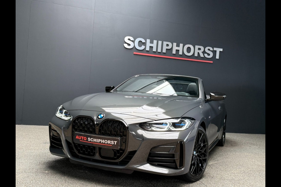 BMW 4 Serie Cabrio M440I laser/acc/head-up/dravitgrau/harmankardon/trekhaak
