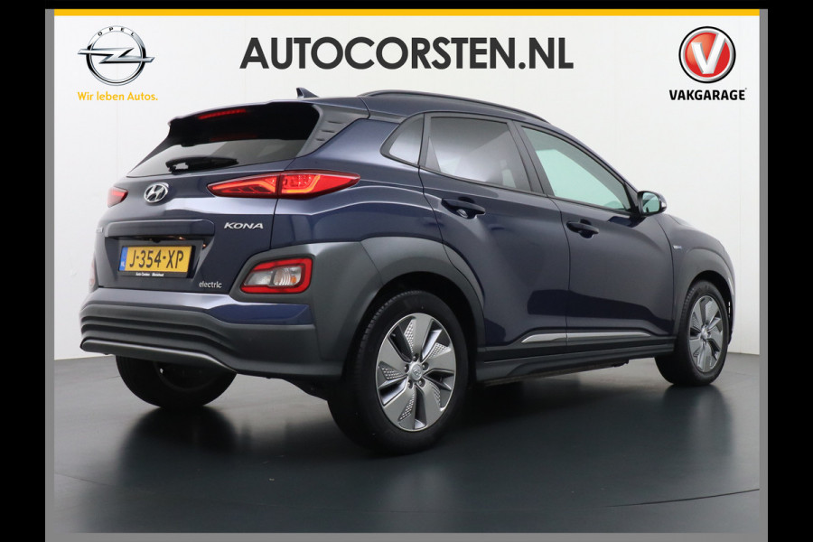 Hyundai Kona EV 64kWh 204pk 3 Fase Leder Apple Carplay Android Auto Head-Up display Navi Camera Standkachel Adaptive Cruise/Stop&Go Zelfsture Pdc Elektr.Stoelen+Verwarmd+Ventilatie-koeling