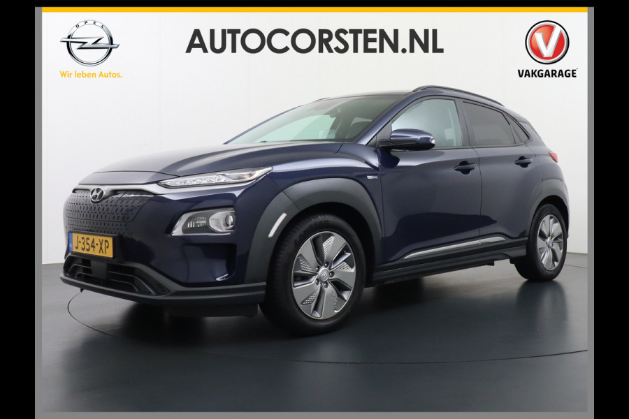Hyundai Kona EV 64kWh 204pk 3 Fase Leder Apple Carplay Android Auto Head-Up display Navi Camera Standkachel Adaptive Cruise/Stop&Go Zelfsture Pdc Elektr.Stoelen+Verwarmd+Ventilatie-koeling
