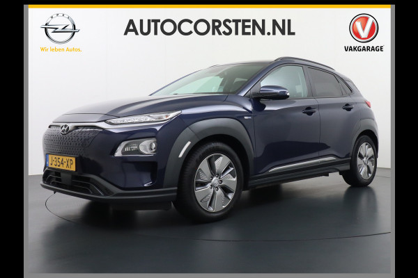 Hyundai Kona EV 64kWh 204pk 3 Fase Leder Apple Carplay Android Auto Head-Up display Navi Camera Standkachel Adaptive Cruise/Stop&Go Zelfsture Pdc Elektr.Stoelen+Verwarmd+Ventilatie-koeling