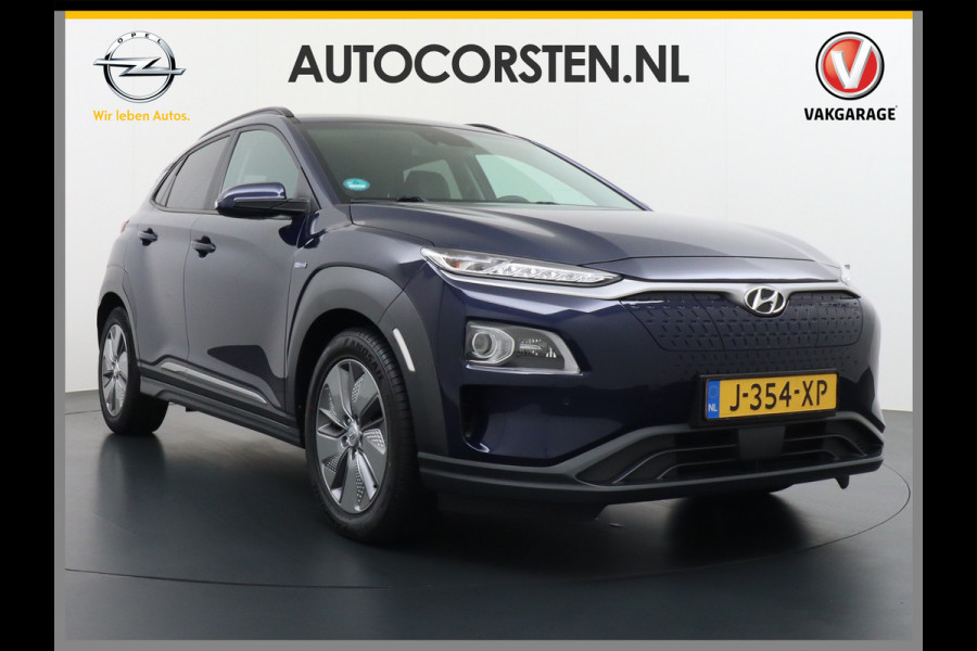 Hyundai Kona EV 64kWh 204pk 3 Fase Leder Apple Carplay Android Auto Head-Up display Navi Camera Standkachel Adaptive Cruise/Stop&Go Zelfsture Pdc Elektr.Stoelen+Verwarmd+Ventilatie-koeling