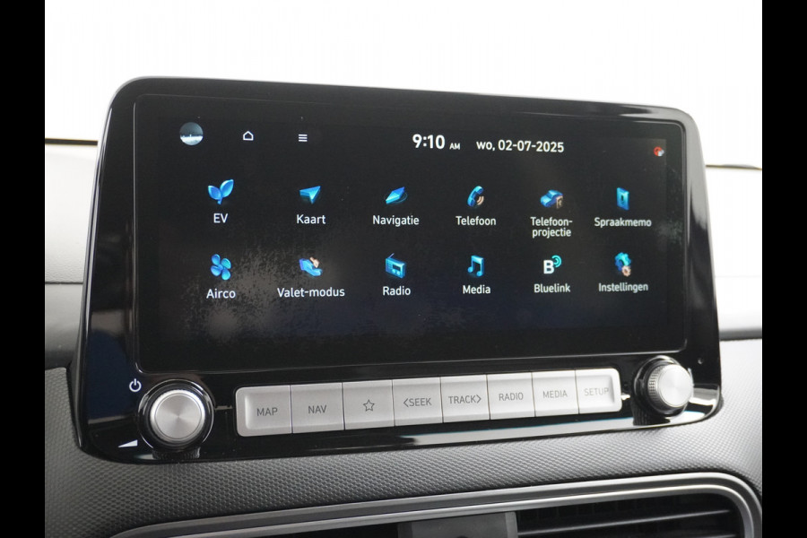 Hyundai Kona EV 64kWh 204pk 3 Fase Leder Apple Carplay Android Auto Head-Up display Navi Camera Standkachel Adaptive Cruise/Stop&Go Zelfsture Pdc Elektr.Stoelen+Verwarmd+Ventilatie-koeling
