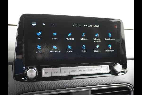 Hyundai Kona EV 64kWh 204pk 3 Fase Leder Apple Carplay Android Auto Head-Up display Navi Camera Standkachel Adaptive Cruise/Stop&Go Zelfsture Pdc Elektr.Stoelen+Verwarmd+Ventilatie-koeling