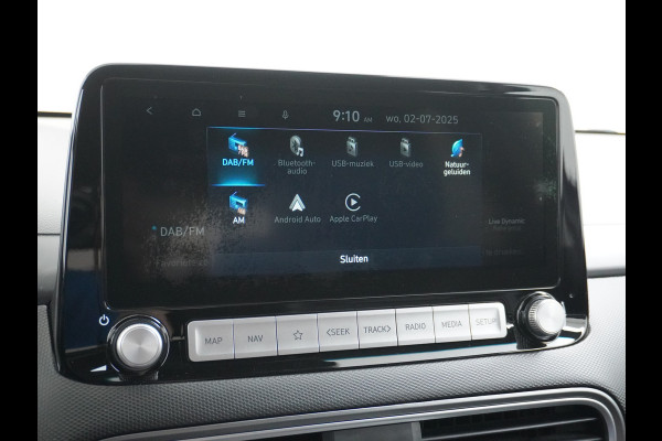 Hyundai Kona EV 64kWh 204pk 3 Fase Leder Apple Carplay Android Auto Head-Up display Navi Camera Standkachel Adaptive Cruise/Stop&Go Zelfsture Pdc Elektr.Stoelen+Verwarmd+Ventilatie-koeling