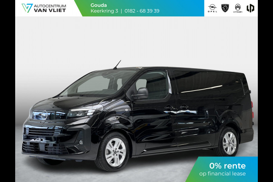 Opel Vivaro Electric L3 75 kWh | Dubbele cabine | 0% rente | Dynamic Comfort Nav pakket | Winterpakket | 2 zijschuifdeuren | Lichtmetalen velgen