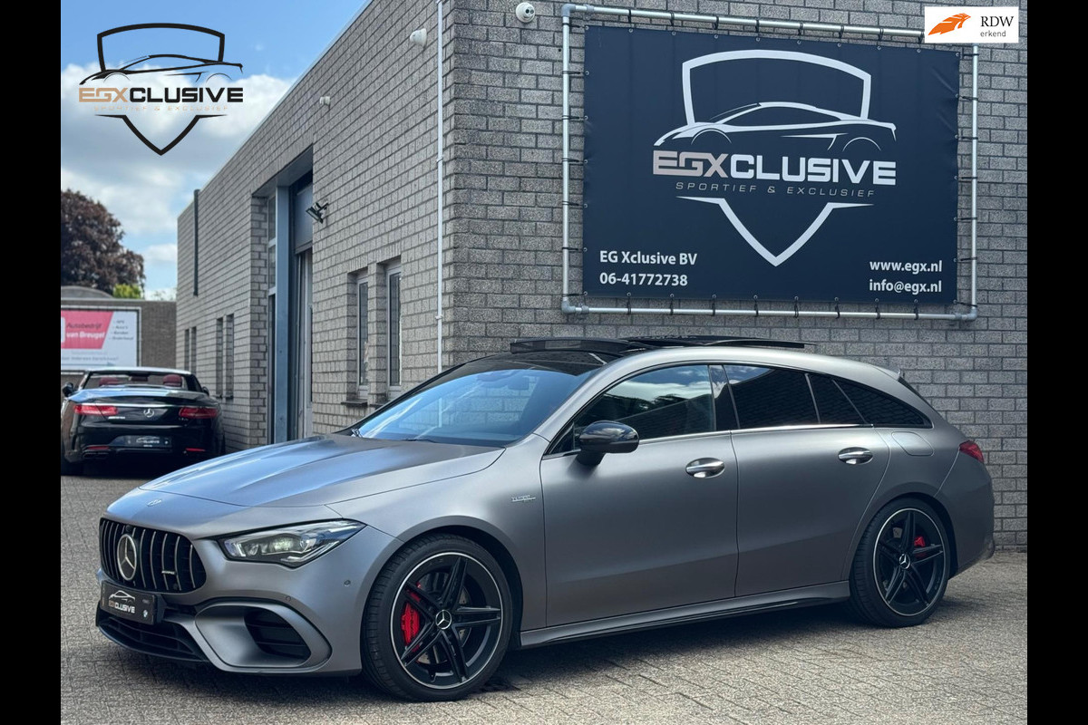 Mercedes-Benz CLA-Klasse Shooting Brake AMG 45 S 4MATIC+ Premium Plus PANO | ACC | LANE | BLIND | MATTE Mercedes-Benz CLA-Klasse Shooting Brake AMG 45 S 4MATIC+ Premium Plus PANO | ACC | LANE | BLIND | MATTE