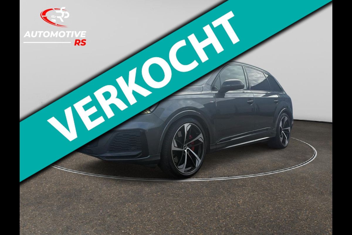 Audi Q7 Compet 60 TFSI e PHEV 462PK Quattro BTW Auto | 3x S Line |B&O| Panoramadak | Leder Stoelen | Trekhaak | Full Option Audi Q7 Compet 60 TFSI e PHEV 462PK Quattro BTW Auto | 3x S Line |B&O| Panoramadak | Leder Stoelen | Trekhaak | Full Option