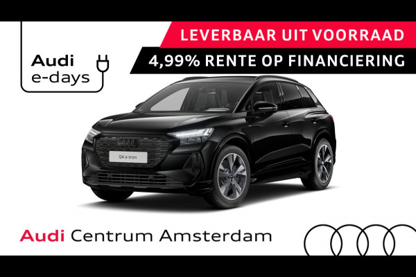 Audi Q4 e-tron 40 S edition 63 kWh 204pk | Achteruitrijcamera | Comfortpakket | Assistentiepakket plus | Optiekpakket zwart plus | Privacy glas | Adaptive cruise control |