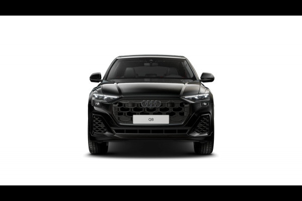Audi Q8 55 TFSI e quattro Pro Line S 394pk | Rood stiksel / Gordels | Panoramadak | B&O | Vierwielbesturing | Ass.Plus.Remote | Sportstoel Plus | 23'' inch Zwart | Trekhaak |