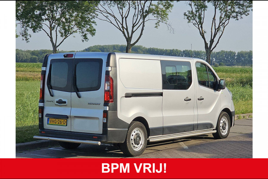 Renault Trafic 2.0 dCi 145 T29 L2H1 DC Comfort Airco Automaat Navi Sidebars Euro6 145Pk NAP 1e Eigenaar!