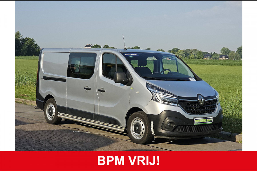 Renault Trafic 2.0 dCi 145 T29 L2H1 DC Comfort Airco Automaat Navi Sidebars Euro6 145Pk NAP 1e Eigenaar!