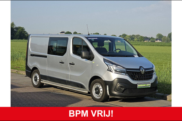 Renault Trafic 2.0 dCi 145 T29 L2H1 DC Comfort Airco Automaat Navi Sidebars Euro6 145Pk NAP 1e Eigenaar!