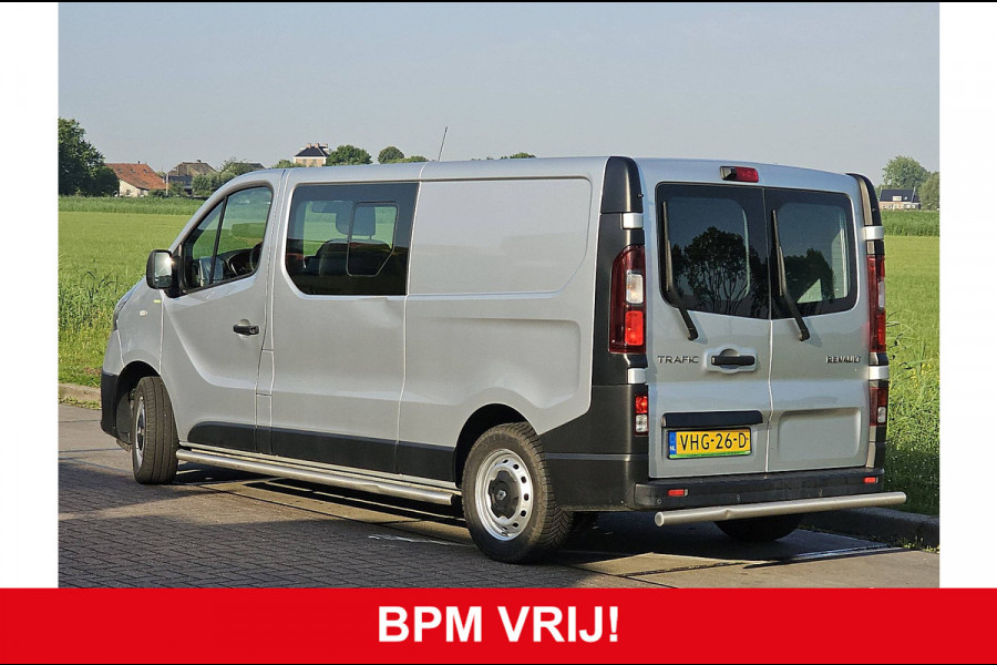 Renault Trafic 2.0 dCi 145 T29 L2H1 DC Comfort Airco Automaat Navi Sidebars Euro6 145Pk NAP 1e Eigenaar!