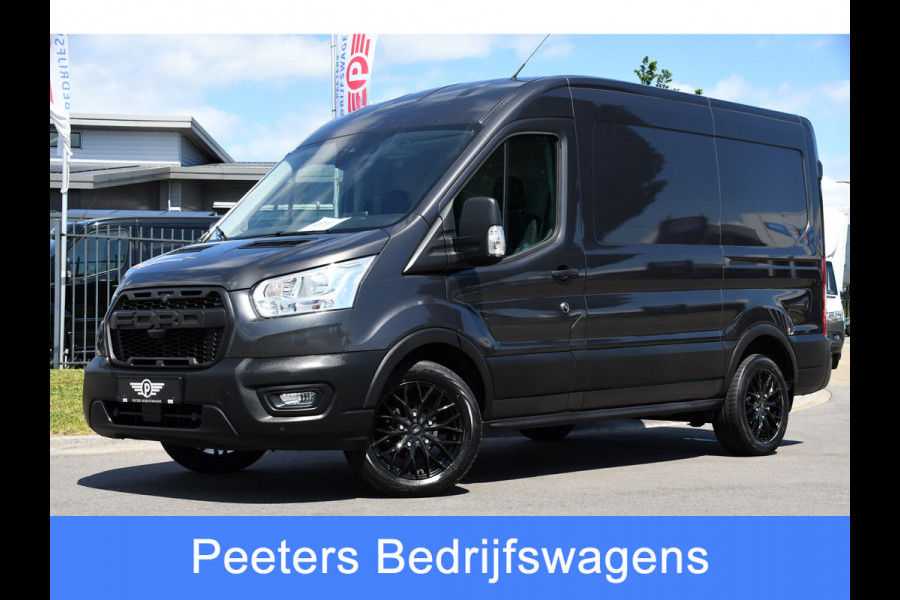 Ford Transit 2.0 TDCI L2H2 Raptor Edition Camera, Cruise, Carplay, 130pk, BLIS, Sensoren, Multimedia, Uniek!