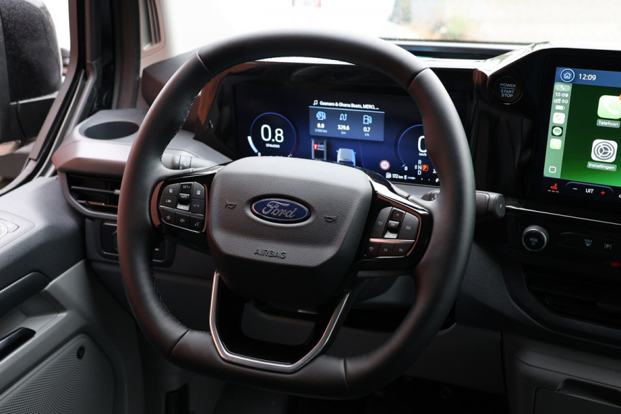 Ford Transit Custom 300 2.0 TDCI L2H1 Sport 170 PK DC | L+R Schuifdeur | Dubbel Cabine | B&O | ACC | Blind Spot | Navigatie | Camera | CarPlay | Lan | Raptor Edition | Trekhaak | 6-Zitter | MODELJAAR 2025 | Verlengde fabrieksgarantie tot 12-2029 | Dubbel Cabine