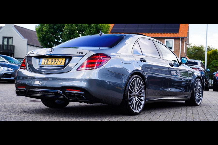 Mercedes-Benz S-Klasse AMG 63 4Matic+ Lang Premium Plus | Burmester 3D | Panorama | Massage voor+achter | Stoelkoeling | 360 cam |