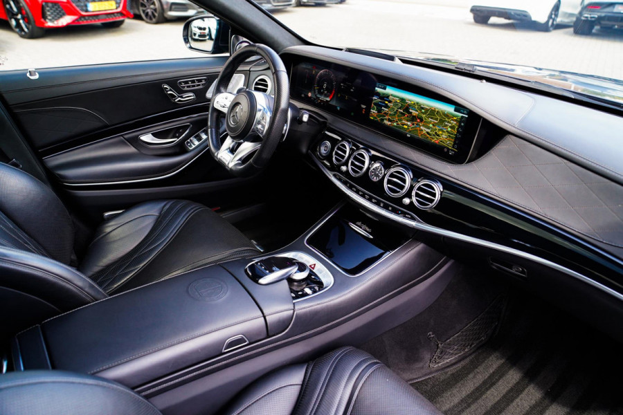Mercedes-Benz S-Klasse AMG 63 4Matic+ Lang Premium Plus | Burmester 3D | Panorama | Massage voor+achter | Stoelkoeling | 360 cam |
